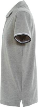 Newton – Poloshirt, Graumeliert - Clique (3)