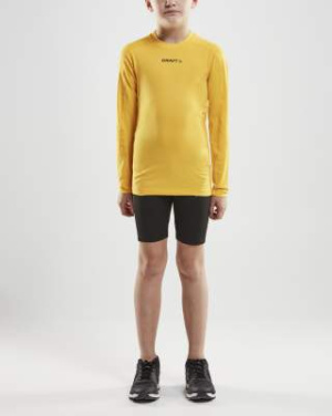 Kompressions-Langarmshirt für Kinder, Schweden Gelb - Craft (4)