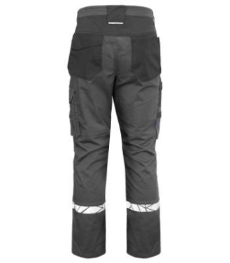 7509 Arbeitshose (Knieprotektorentaschen + HP) 7509 Arbeitshose (Knieprotektorentaschen + HP) 9910-VIZ, Grau/Schwarz - ProJob (3)