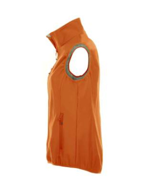 Basic Softshell Ladies – Weste, Blutorange – Clique (4)