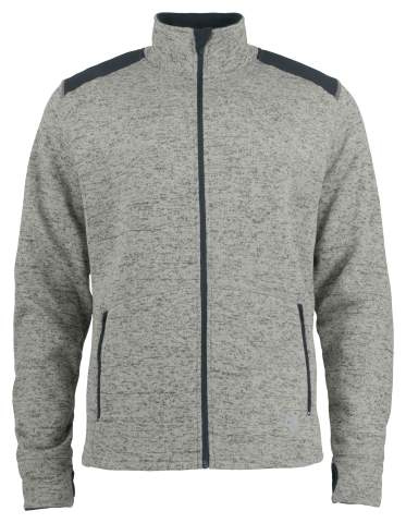 3318 – Fleecejacke, Graumeliert – ProJob (1)