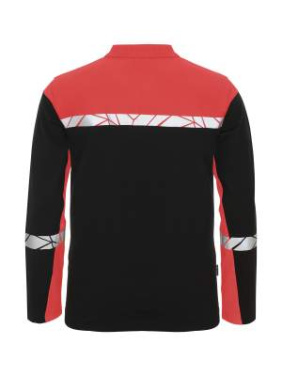 7004 LONG SLEEVE 9910-VIZ – Poloshirt, Schwarz/Rot - ProJob (4)