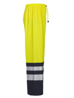 6504 RAIN EN ISO 20471 CLASS 2 – Hose, Gelb/Marineblau – ProJob (2)