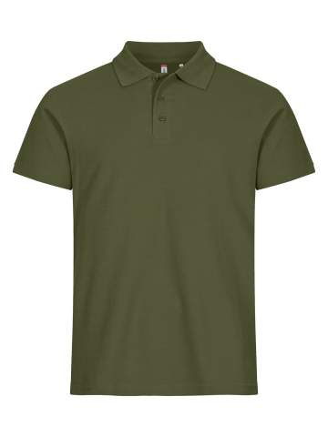 Basic – Poloshirt, Armeegrün – Clique (1)