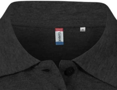 Basic – Poloshirt, Anthrazit Melange – Clique (4)