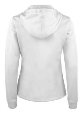Basic Active Hoody – Jacke mit durchgehendem Reißverschluss (Damen), Weiß - Clique (2)