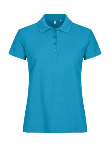 Basic – Poloshirt (Damen), Türkis - Clique (1)