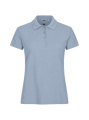 Basic – Poloshirt (Damen), Zartes Blau