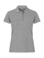 Basic – Poloshirt (Damen), Graumeliert