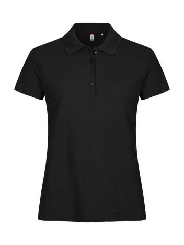 Basic – Poloshirt (Damen), Schwarz - Clique (1)