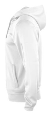 Basic Active Hoody – Jacke mit durchgehendem Reißverschluss, Weiß – Clique (3)