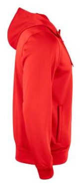 Basic Active Hoody – Jacke mit durchgehendem Reißverschluss, Rot – Clique (4)