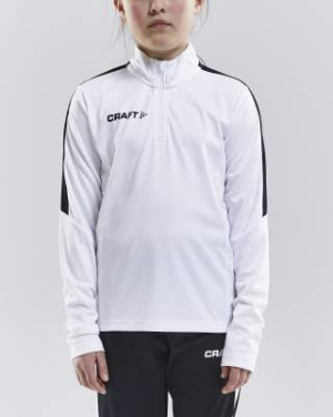 Progress Halfzip LS – T-Shirt (Kinder), Weiß - Craft (2)