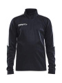 Progress Halfzip LS – T-Shirt (Kinder), Schwarz/Weiß