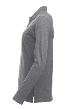 Klassisches Marion Langarmshirt, graue Melange – Clique (3)