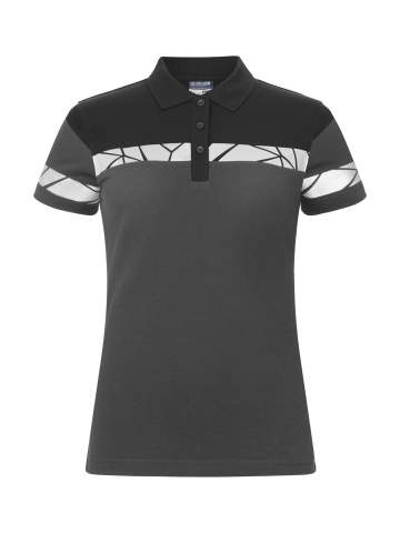 7006 9910-VIZ – Poloshirt (Damen), Grau/Schwarz - ProJob (1)