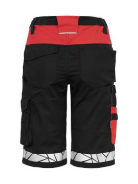 7514 WORK – Shorts (Damen), Schwarz/Rot - ProJob (3)