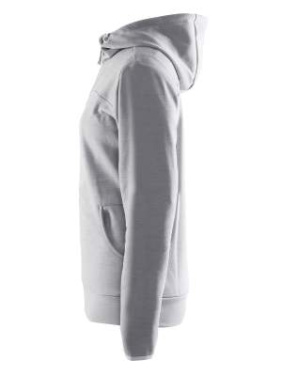 Leisure Hood – Jacke mit durchgehendem Reißverschluss (Damen), Graumeliert/Weiß/Graumeliert - Craft (3)