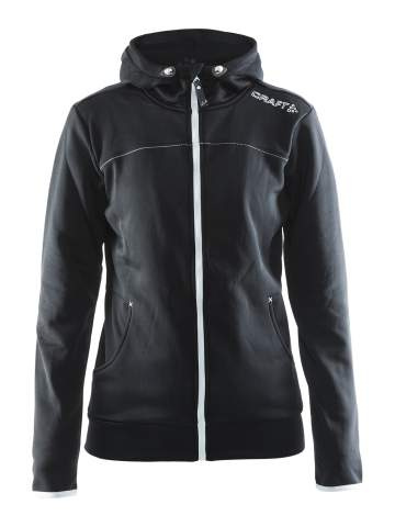 Leisure Hood – Jacke mit durchgehendem Reißverschluss (Damen), Schwarz - Craft (1)