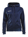Pro Control Hood – Jacke (Damen), Marineblau/Weiß