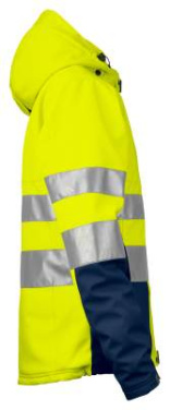 6424 EN ISO 20471 CLASS 3/2 – Wattierte Jacke (Damen), Gelb/Marineblau - ProJob (4)