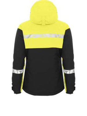 7418 PADDED, 9910-VIZ – Softshelljacke (Damen), Schwarz/Gelb - ProJob (2)