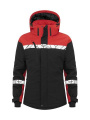 7418 PADDED, 9910-VIZ – Softshelljacke (Damen), Schwarz/Rot