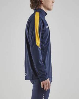 Progress Halfzip LS – T-Shirt (Herren), Marineblau/Schwedengelb - Craft (4)