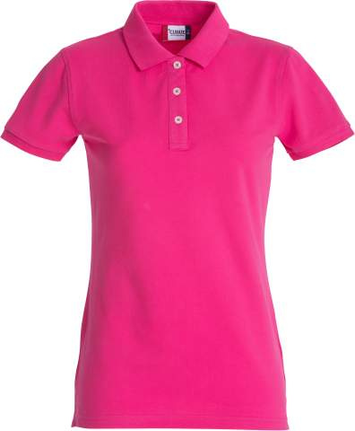 Stretch Premium – Poloshirt (Damen), leuchtendes Kirschrot - Clique (1)