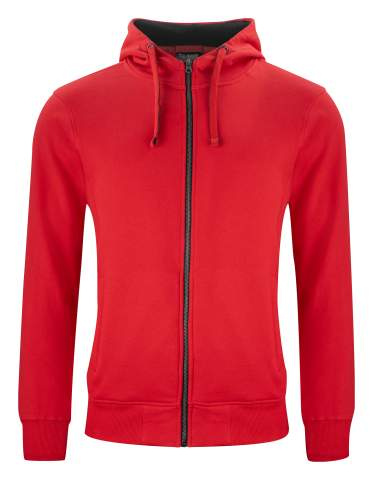 Classic Hoody – Jacke mit durchgehendem Reißverschluss, Rot – Clique (1)