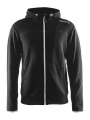 Leisure Hood – Jacke mit durchgehendem Reißverschluss (Herren), Schwarz