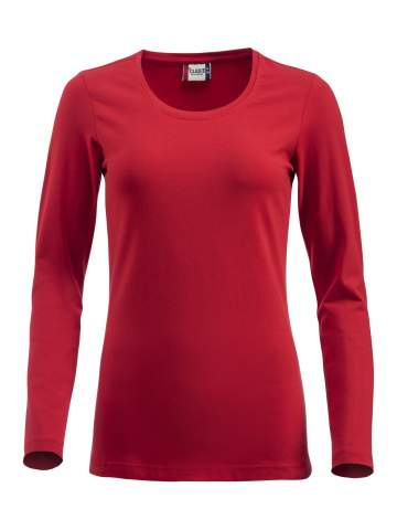 Carolina L/S – T-Shirt, Rot - Clique (1)