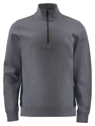 2128, HALF ZIP – Sweatshirt, Grau - ProJob (1)