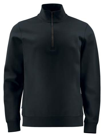 2128, HALF ZIP – Sweatshirt, Schwarz - ProJob (1)