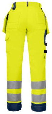 6519 – Hose (Damen), EN ISO 20471 CLASS 2, Gelb/Marineblau - ProJob (2)