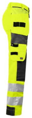 6519 – Hose (Damen), EN ISO 20471 CLASS 2, Gelb/Schwarz - ProJob (4)