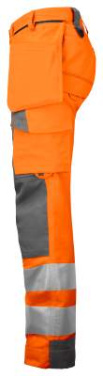6519 – Hose (Damen), EN ISO 20471 CLASS 2, Orange/Grau - ProJob (3)