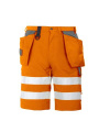 6503 EN ISO 20471 CLASS 2/1 – Shorts, Orange/Grau