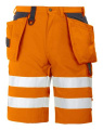 6503 EN ISO 20471 CLASS 2/1 – Shorts, Orange/Schwarz