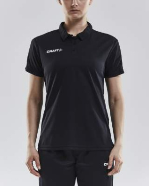 PROGRESS Pique – Poloshirt (Damen), Schwarz/Weiß - Craft (2)