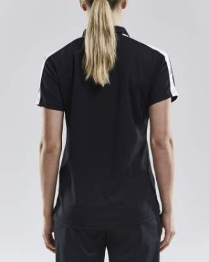 PROGRESS Pique – Poloshirt (Damen), Schwarz/Weiß - Craft (3)