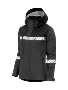 7419 9910-VIZ – Hardshelljacke (Damen), Grau/Schwarz - ProJob (3)