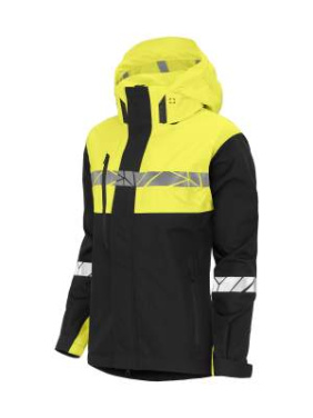7419 9910-VIZ – Hardshelljacke (Damen), Schwarz/Gelb - ProJob (3)