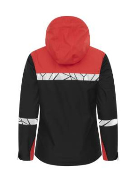 7419 9910-VIZ – Hardshelljacke (Damen), Schwarz/Rot - ProJob (2)