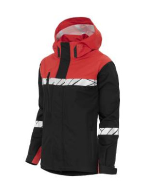 7419 9910-VIZ – Hardshelljacke (Damen), Schwarz/Rot - ProJob (3)