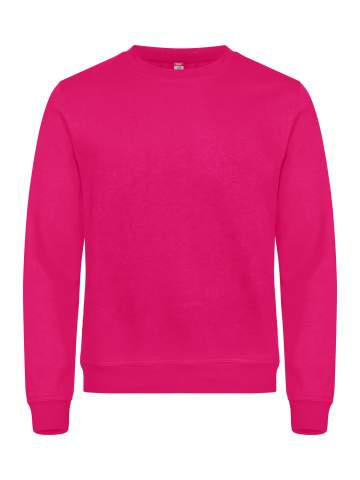 Basic – Sweatshirt mit Rundhalsausschnitt, leuchtendes Kirschrot - Clique (1)