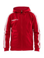 Pro Control Hood – Jacke (Kinder), Hellrot/Weiß