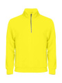 Basic Half Zip – Sweatshirt, Sichtbarkeitsgelb