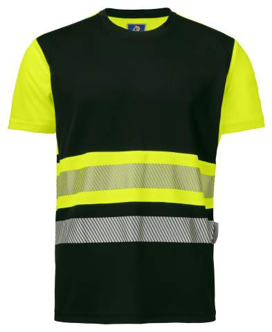 6020 EN ISO 20471 CLASS 1 – T-Shirt, Gelb/Schwarz – ProJob (1)