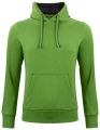 Classic – Kapuzenpullover (Damen), grüne Melange